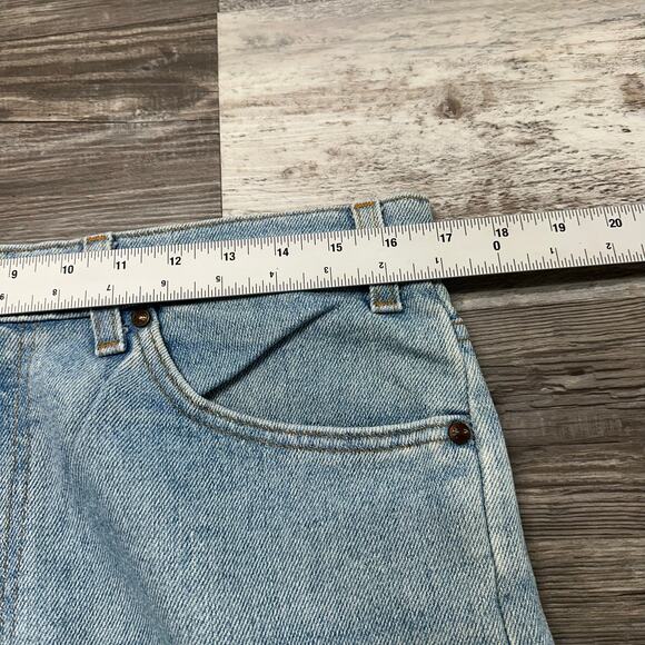 Vintage 90s Levis 540 Brown Tab Blue Men 34x32 Relaxed Straight Denim Jean - Picture 6 of 13